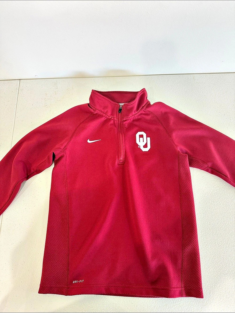 Nike OU Dri-FIT Quarter Zip Size Medium